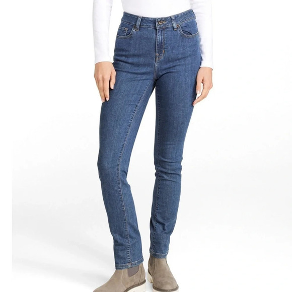 L.L Bean New Women’s 16 Regular True Shape Classic Fit Jean - Picture 1 of 12